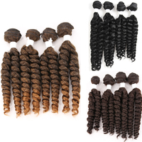 X-TRESS alta 16 \ "capelli sintetici ricci estensione fascio di chiusura nero finte Locs donna all'ingrosso X-TRESS alta finte Locs all'ingrosso