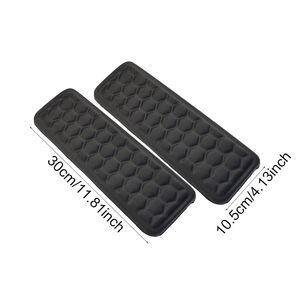 Ensemble de 2 repose-poignets ergonomiques en mousse à mémoire de forme pour clavier, coussin antidérapant en nid d'abeille, support de poignet confortable pour le bureau - Product Image 2