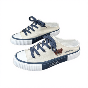 Chaussures décontractées tendance en toile pour femmes, style 2025, à bout fermé, à enfiler, anti-odeur, léopard, automne été - Product Image 4