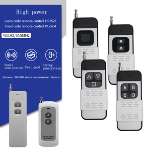 Беспроводной радиочастотный пульт дистанционного управления HFY HFY528B 433МГц/315МГц с динамическим кодом, 4 канала, на батарейках ААА, дальность действия 300 м, для гаражных ворот, светильников и ламп - Product Image 1