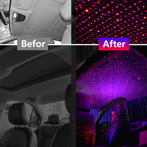 USB Night <b>Light</b> Star <b>Projector</b> Interior Car Roof <b>Lights</b> Adjustable Romantic Portable Ceiling Star <b>Projector</b> Decorations for Car - Product Image 5