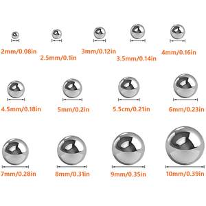 Bolas de rodamiento de acero inoxidable SAIGE 3mm 4mm 6mm 5mm 304 316 420 420C 440C para varios propósitos - Product Image 4
