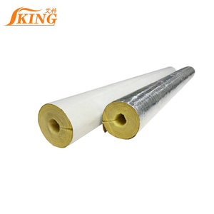 ISOKING Modernes Industriedesign 100mm Dickes Glasfaser-Isoliertes Rohr mit Aluminiumfolie Glaswolle für Bauarbeiten - Product Image 4