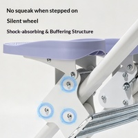 Nouvelle Machine à Monter les Escaliers Pliable Transfrontalière PPJ007 pour Usage Domestique avec Barres d'Appui ; Appareil d'Entraînement Incliné d'Aérobic Intérieur Fabriqué
