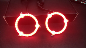 Nuevo Ojo <span class=keywords><strong>de</strong></span> Ángel RGB color persiguiendo LED Sharingan halos flow Series 2PCS - Product Image 2