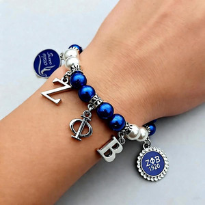 Spilla da donna in metallo alla moda, stile universitario, per club, blu reale e bianco, con cristalli, per membri della confraternita Zeta Phi Beta, gioiello commemorativo della vita universitaria - Product Image 5