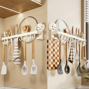 Soporte de pared con ventosa Blue Vine Kitchen para cuchillos, utensilios, tapas de ollas y espátulas, organizador sin perforaciones. - Product Image 4