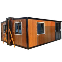 Meilleure vente Villa 20 pieds 40 pieds Maison mobile à montage facile Maison préfabriquée Petite maison en conteneur extensible 2 3 4 chambres à coucher