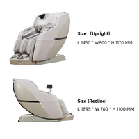 Fauteuil de massage de luxe avec surveillance de qualité médicale, ciblage des points d'acupuncture et massage Shiatsu de précision