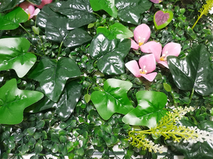 Bán buôn Faux ngoài trời hàng rào cây xanh tấm cây nhân tạo tổng hợp tường cỏ cho sự riêng tư trang trí sân vườn - Product Image 3