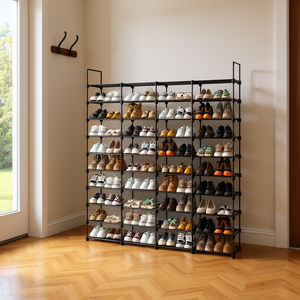 Organizador de Zapatos Apilable de 10 Niveles para 80 Pares, Mueble de Entrada para el Hogar, Plegable, Diseño Moderno y Minimalista - Product Image 2
