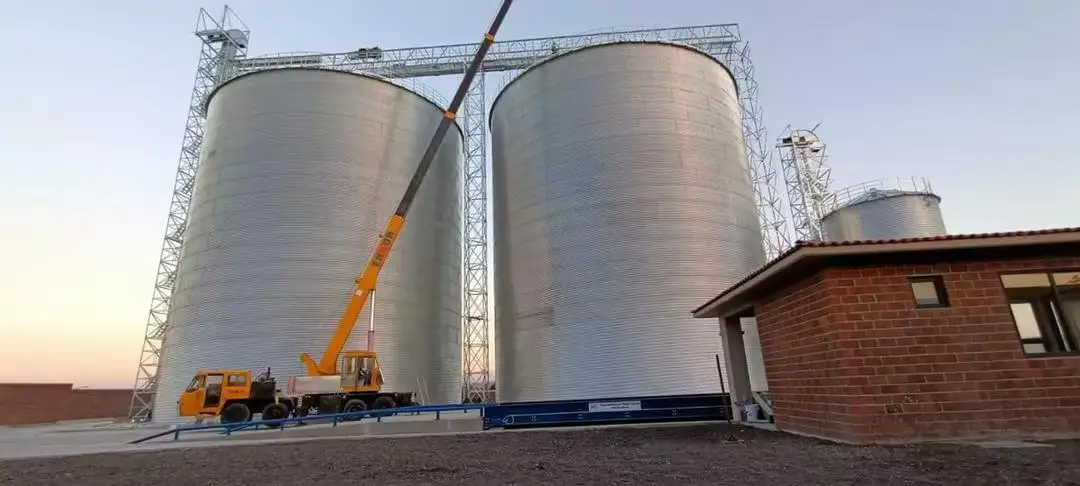 1000, 2000, 5000 тонн, стальной силос большого объема для хранения зерновых бобов, кукурузы, соевых бобов, 10000