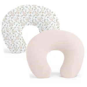 Huayao U-<b>Shaped</b> Nursing Pillowcase Cotton Cover Printed Washable For Infants And Children 2-Pack - Product Image 4