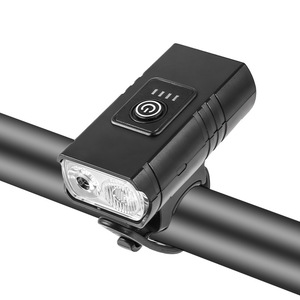 Lampe de poche extérieure double lumière XPE pour le cyclisme, éclairage sportif avec projecteur large, lampe de vélo portable à chargement USB - Product Image 1