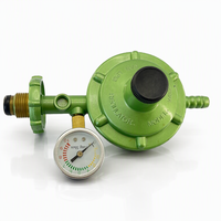 Régulateur de bouteille de GPL avec manomètre, construction en laiton