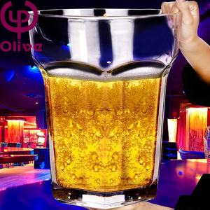KTV Extra grande para beber Verre Cup Enorme Big Giant Overlord Draft Beer Mug Party Custom Bar Hexagonal Oversized Hero Beer Glasses - Product Image 5