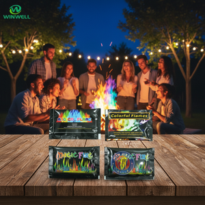 Trucos de Magia con Llamas de Colores Mágicas que Cambian de Color, Llamas de Colores para Fogatas, Chimeneas, Halloween, Navidad, Fiestas, Campamentos, Eventos, Fuego Mágico - Product Image 4