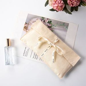 Beauty Cotton Canvas Envelope Dust Pillow Pouch Underwear Shoe Packing Bag With Flap - Product Image 6