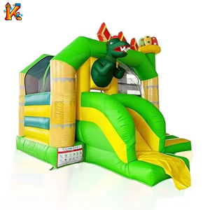 Tùy chỉnh thực hiện <span class=keywords><strong>Inflatable</strong></span> rừng nhà bị trả lại PVC Trampoline công viên lâu đài bouncy với <span class=keywords><strong>Slide</strong></span> cho trẻ em - Product Image 2