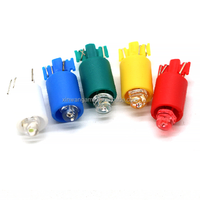 XINWA pour manette d'arcade avec éclairage LED pour bouton en plastique, interrupteur lumineux, bouton-poussoir de jeu, centres de divertissement anglais