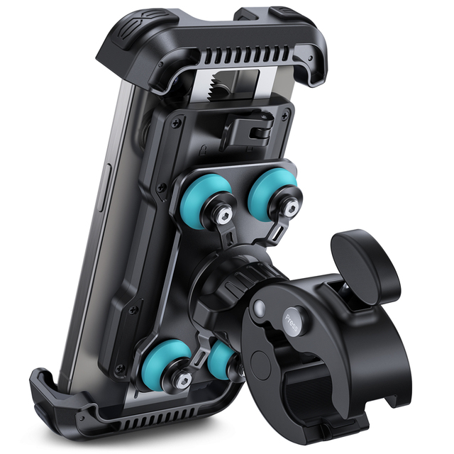 Lamicall BCSP01 Durable Metal Axis Motorcycle Phone Mount Dual Shock Absorption Vibration Damper Safety Lock Holder Drop Ship
