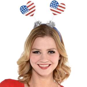 4. Juli Party begünstigt Unabhängigkeit stag Patriotische Dekorationen Unisex Star Uncle Sam Hut Luftballons Head Boppers Stirnband - Product Image 3