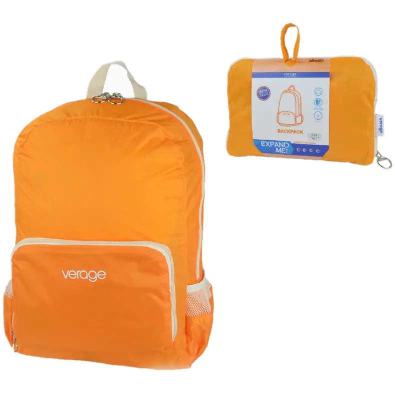 VERAGE durável nylon ripstop dobrável mochila escola saco ombro