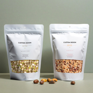 200g tùy chỉnh in khóa <span class=keywords><strong>zip</strong></span> giấy kraft rõ ràng doypack đứng lên túi dây kéo bao bì thực phẩm 250g kẹo có thể khóa lại có thể phân hủy - Product Image 1