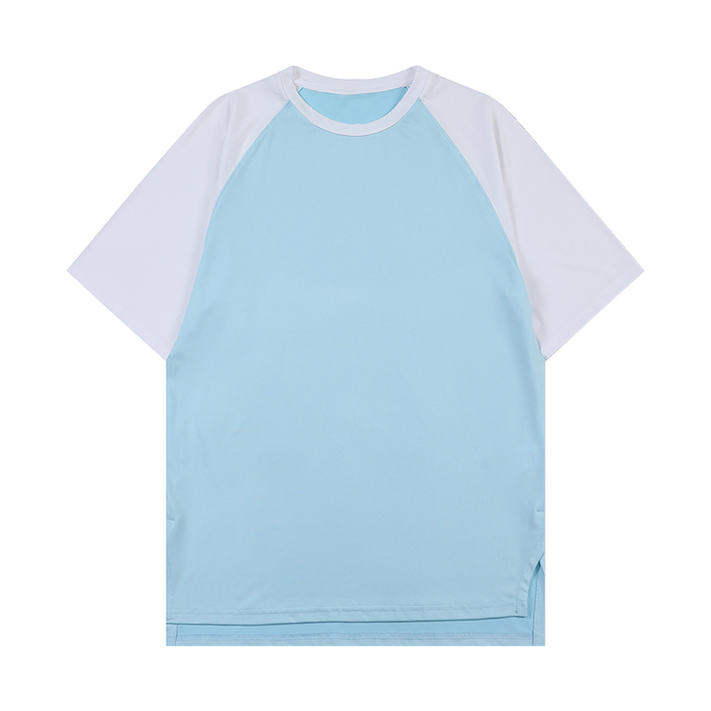 Bleu moyen et blanc