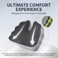 Coussin orthopédique antidérapant en mousse à mémoire de forme, ergonomique pour le soin des plaies, les hémorroïdes et le soulagement de la douleur. Soulagement de la pression, prévention des glissades.