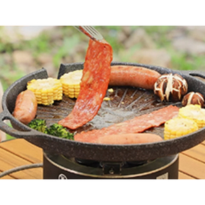 Poêle <span class=keywords><strong>à</strong></span> griller antiadhésive de camping en fonte d'aluminium Poêle <span class=keywords><strong>à</strong></span> griller de camping Plaque chauffante antiadhésive robuste Camping <span class=keywords><strong>Van</strong></span> Life - Product Image 6