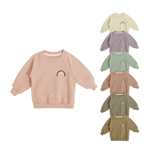 Listo para Enviar, Conjuntos de Ropa Casual de Lana para Bebés de 0 a 2 Años, 2 Piezas, 100% Algodón, Ropa de Exterior para Recién Nacidos, Estampado de Arcoíris - Product Image 1