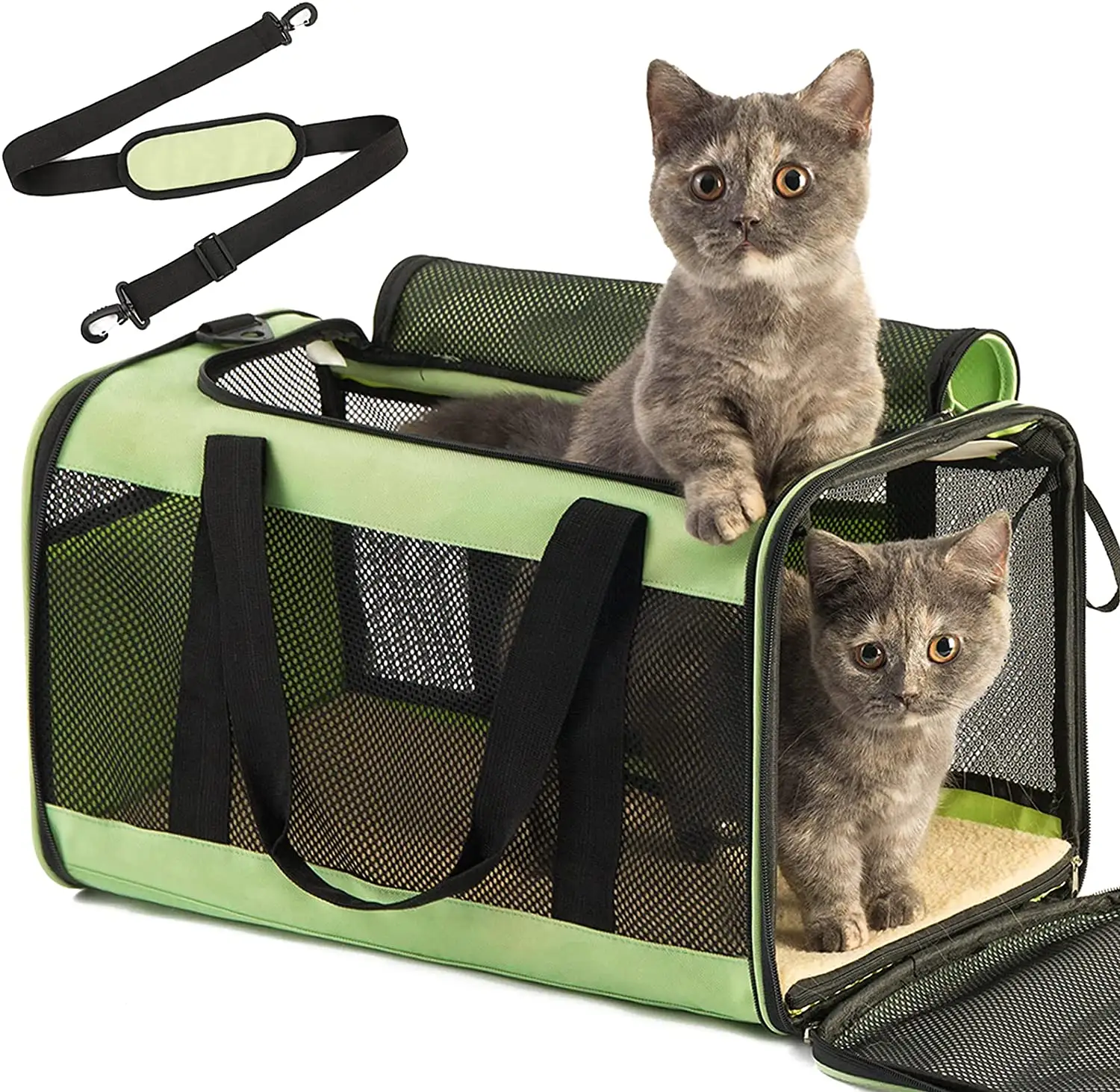 Amazon Bestseller Tragbarer Katzen träger Airline Approved Soft Foldable Dog Carrier Bag Zusammen klappbarer Pet Carrier
