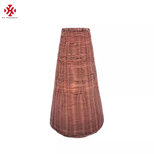 XH tour décoratif à la main tissé brun naturel rotin <span class=keywords><strong>abat</strong></span>-<span class=keywords><strong>jour</strong></span> - Product Image 1