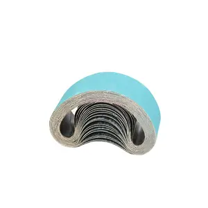 Migliore qualità di diverse dimensioni materiale Zirconia blu nastri abrasivi supporto in tessuto 40 #-240 # grane per lucidare vernice per legno e metallo