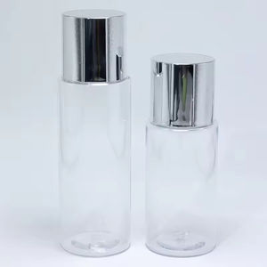 Eco-friendly Empty Skin Care 120ml/ 150ml/180ml Lotion <b>Bottles</b> with Sliver Cap Cosmetic PET Plastic Toner <b>Bottle</b> - Product Image 6