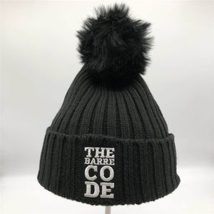 Cappello Invernale Promozionale da Donna, Berretto Lavorato a Maglia Bianco con Pompon, Berretto Billie <span class=keywords><strong>Eilish</strong></span> - Product Image 4