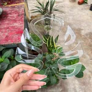 Support de croissance réutilisable <span class=keywords><strong>en</strong></span> acrylique transparent pour tiges de plantes Monstera, supports fixes pour plantes <span class=keywords><strong>en</strong></span> <span class=keywords><strong>pot</strong></span> - Product Image 4
