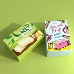 Ücretsiz tasarım özel baskılı renkli sabun karton kutu el yapımı sabun ambalajı kutuları kişisel bakım ürünü kutu