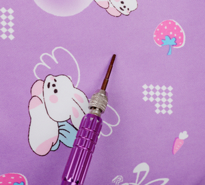 Zaino Viola Trendy per Ragazze, Decorato con Cartoni Animati, Leggero, Funzionale, Antifurto con Chiusura a Cerniera, Motivo in Poliestere - Product Image 5