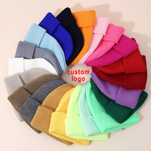 Gorros de Punto para Bebés y Niños, Bordados, 100% Poliéster, Unisex, Cálidos, Rojos, de Invierno, para Hombre, Lisos, Cómodos, con Logotipo Personalizado, Venta al Por Mayor - Product Image 1