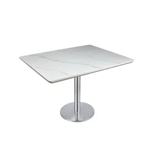 Mesa de centro moderna para sala de estar, cozinha e interior, 24x30/30x30/36x36/30x48, estrutura metálica, pedra sinterizada, madeira, grão de mármore, madeira