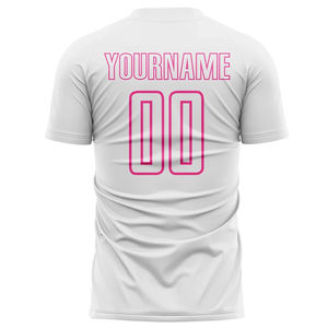 Camiseta de Fútbol Personalizada con Impresión por Transferencia de Calor, 100% Poliéster, Transpirable, Ligera, de Secado Rápido, Cuello en V, Manga Corta - Product Image 3