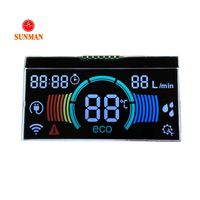 Panel Layar VA Kustom Cog Monokrom Layar LCD 7 Segmen