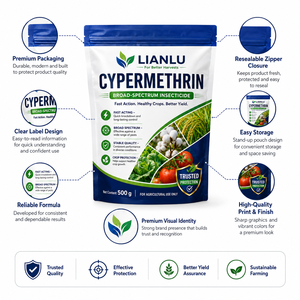 Cipermetrina 95% TC 5% EC 10% EC 20% EC <span class=keywords><strong>Insecticida</strong></span> Piretroide para el Control de Plagas de Pulgones y Gusanos del Maíz - Product Image 5