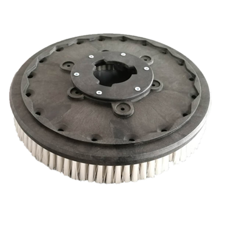 Прочная круглая нейлоновая щетка для чистки пола и дороги