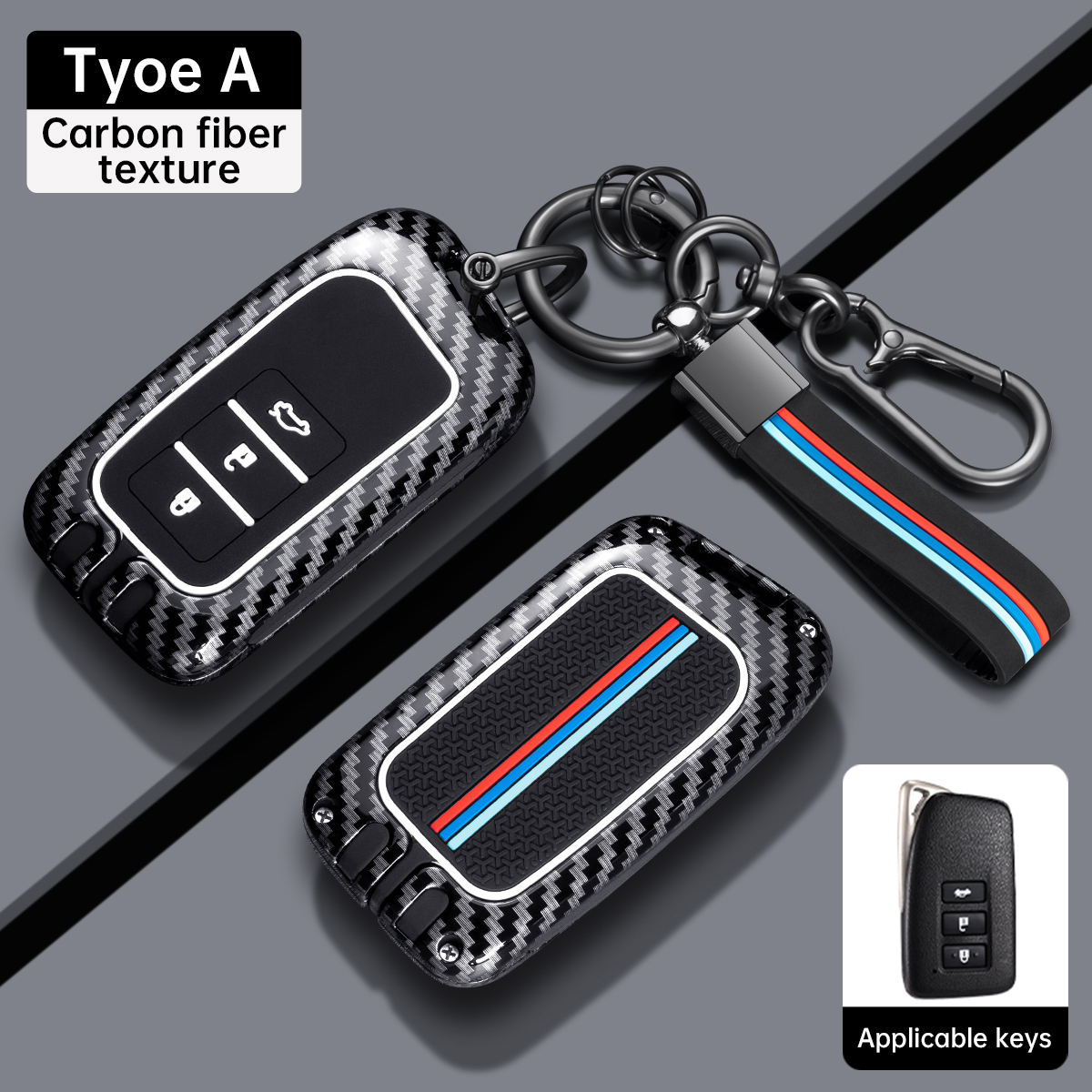 Tipo A - Color de pistola + Hebilla de cuerda de silicona