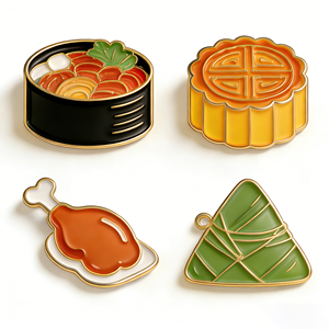 Pins Esmaltados Personalizables de Comida Global: Set de Dim Sum, Insignias Personalizadas de Cocina Nacional para Coleccionar en Chaquetas, Bolsos, Gorras de Béisbol y Bufandas - Product Image 3