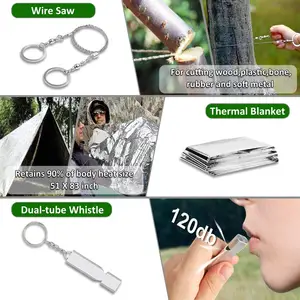 Survival Gear Gift Taktis Luar Ruangan Kelangsungan Hidup Mobil Camping Hiking Peralatan Survival Alat Darurat Survival Kit