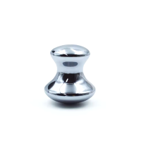 Outil facial artisanal en argent Gua Sha en forme de champignon Terahertz, masseur oculaire en pierre naturelle pour les soins de la peau, la détoxification, le spa et la relaxation